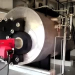 Savemax oil boiler operating in a chemical processing facility