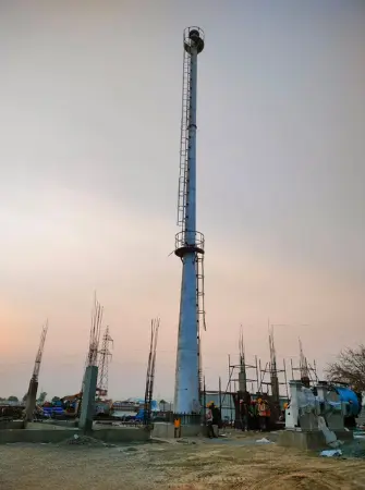 Steel Industrial Chimney for Emission Control in Boiler Systems