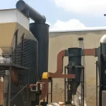 TFH system showing coil heating and thermal oil circulation in an industrial setup