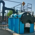 Small Industrial Boiler with three-pass smoke tube design for compact and efficient steam generation