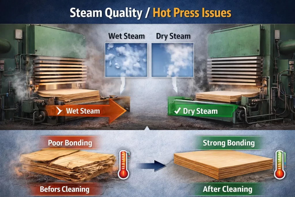 Steam Quality in Plywood Boiler | Dry Steam vs Wet Steam Impact on Product Quality