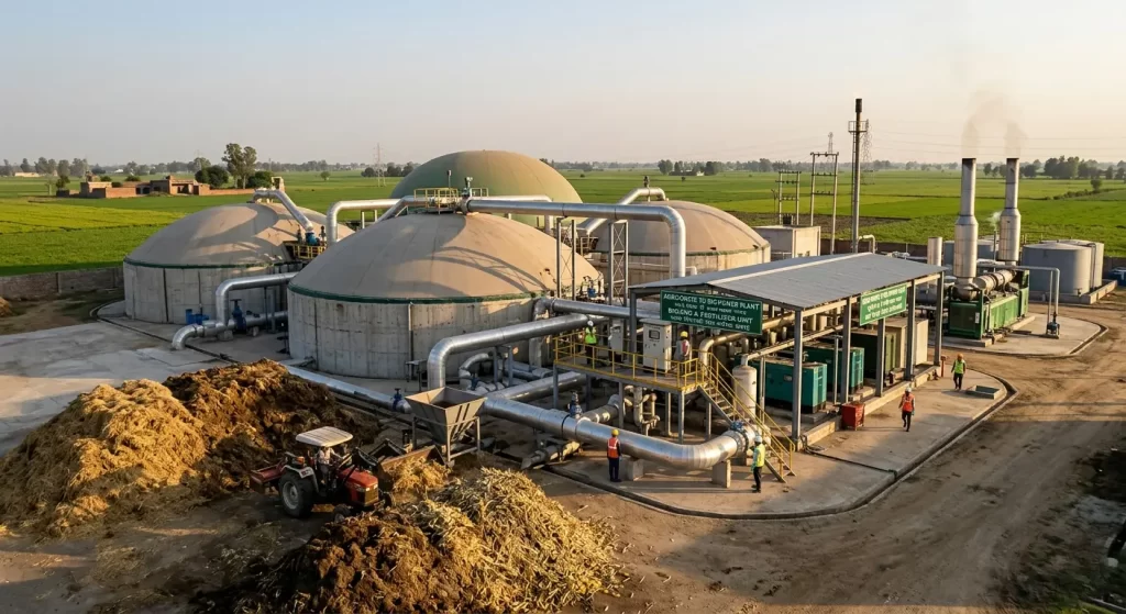 Hot Water Generator for Bio CNG Plant in Municipal Solid Waste Project