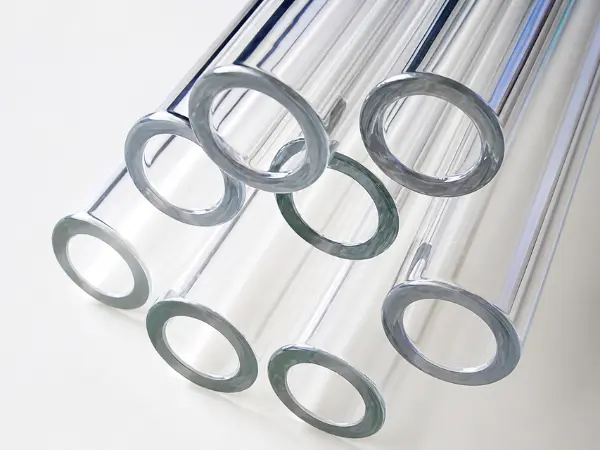 Boiler gauge glass tube used in an industrial steam boiler water level indicator for clear and accurate water level monitoring.