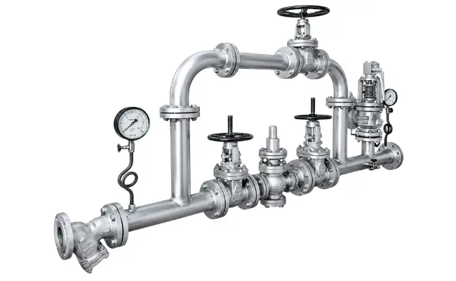 Pressure Reducing System (PRS) for controlled industrial steam pressure